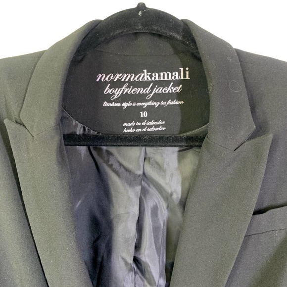 NORMA KAMALI Black Boyfriend‎ Cut Blazer Jacket - Picture 5 of 16